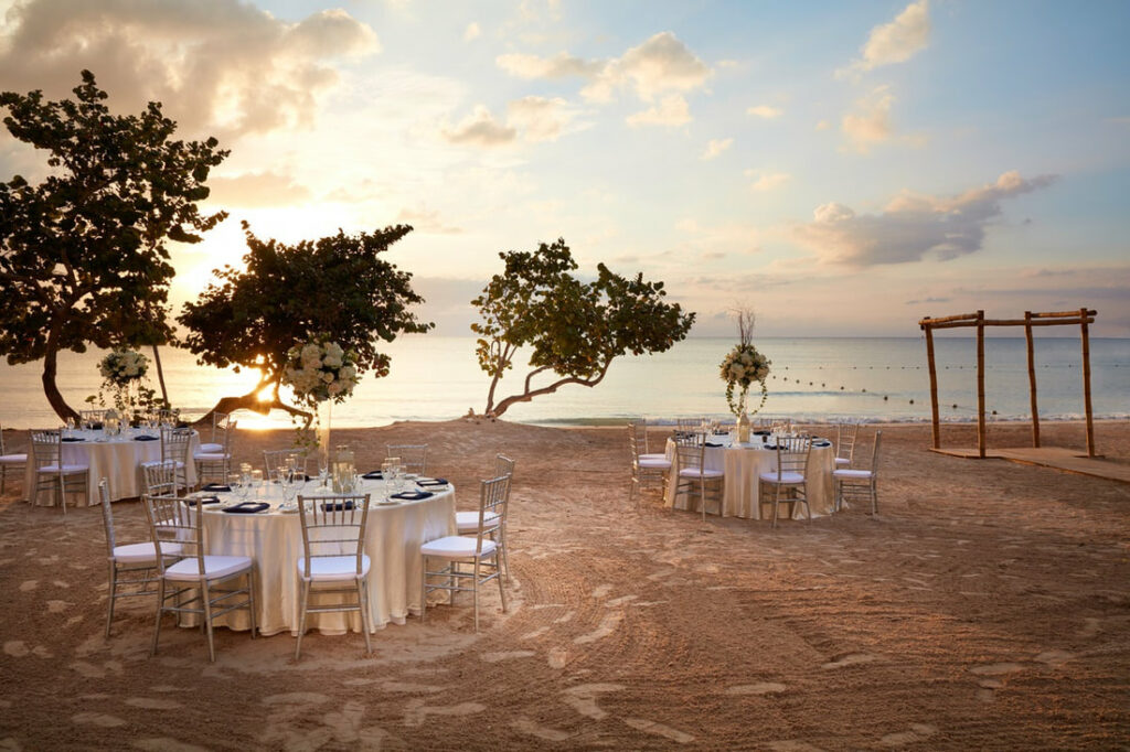 Azul Beach Negril Jamaica Wedding Reception