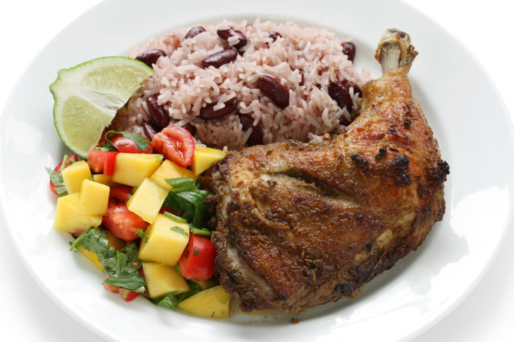 Jamaican food: Jerk Chicken