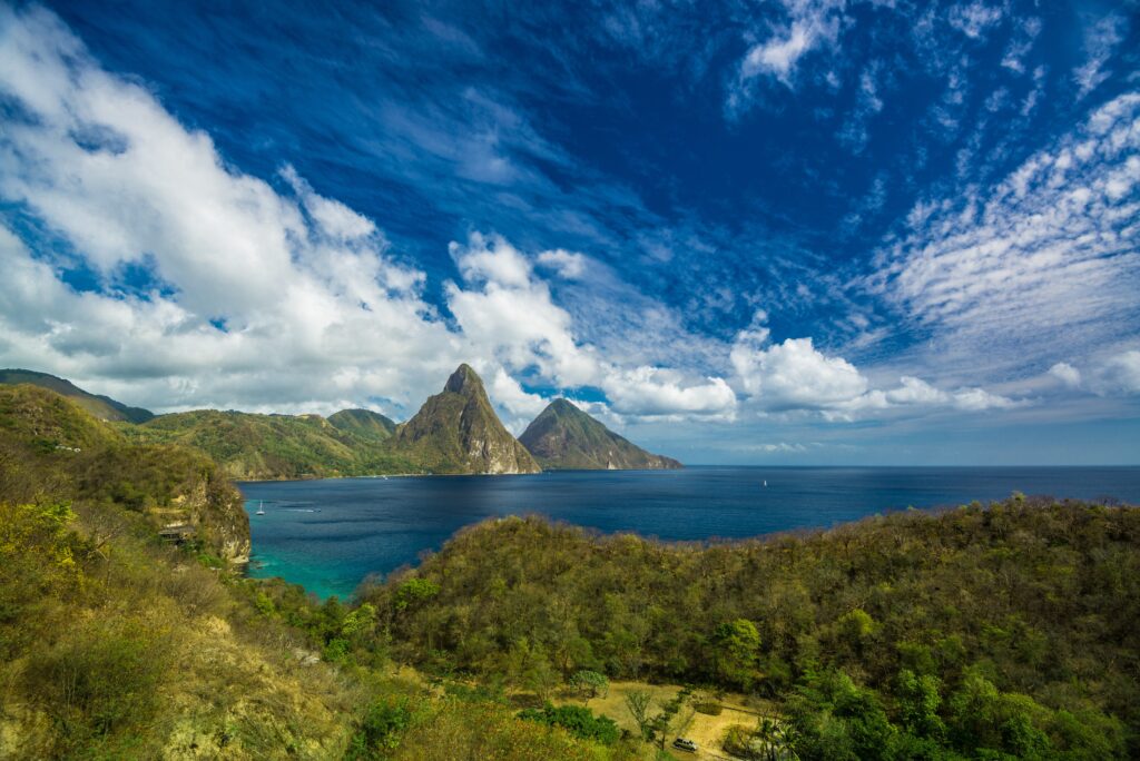 Gros Pitons St Lucia volcanoes honeymoon destination