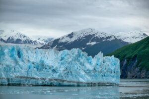 Hubbard glacier Alaska as seen from a cruise ship